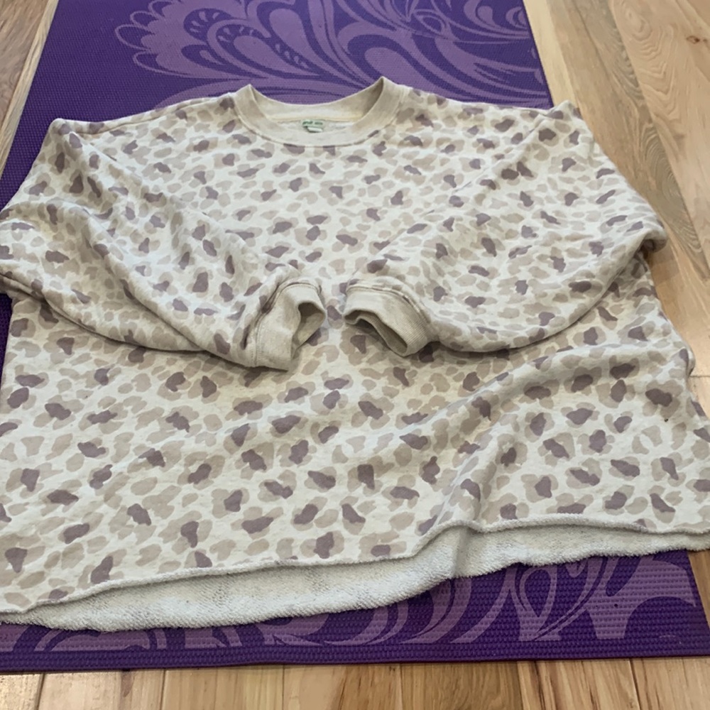 Oversized cozy and ultra soft crew neck sweater